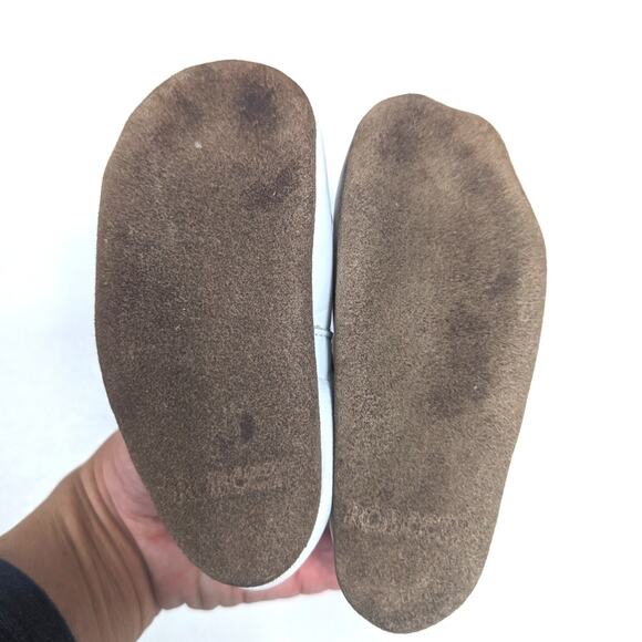 Robeez Baby Slip On Shoes Sz 12-18m (3) Bare Foot Leather - Picture 3 of 4